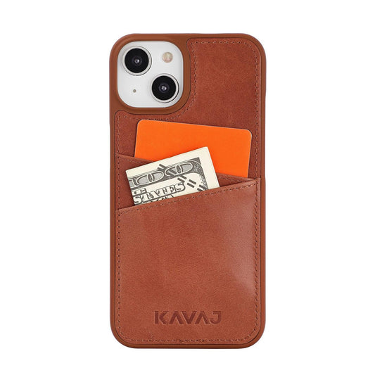 iPhone 14 leather case with card slots Chicago