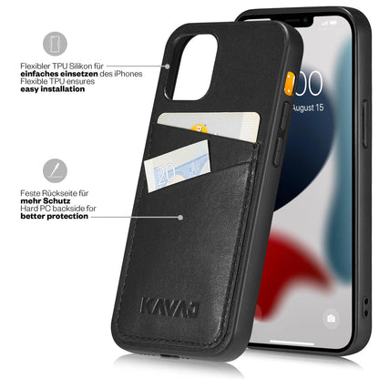 iPhone 13 Pro Max Leather Case Tokyo - Black