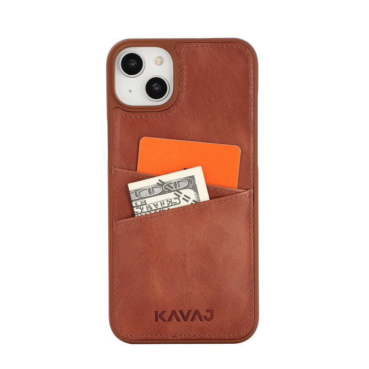 iPhone 14 Plus leather case with card slots Chicago